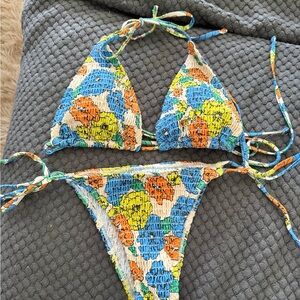 Colorful Floral Bikini Set